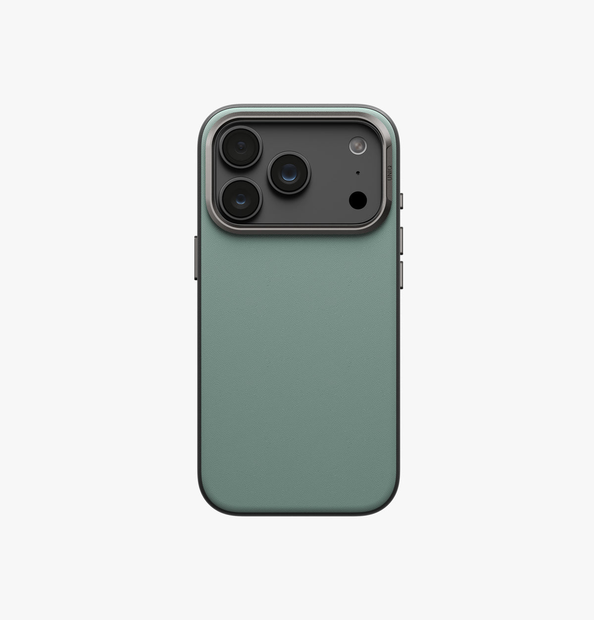 Uniq Lyden DS Vegan Leather iPhone 18 Pro Max Case - Sage Steel
