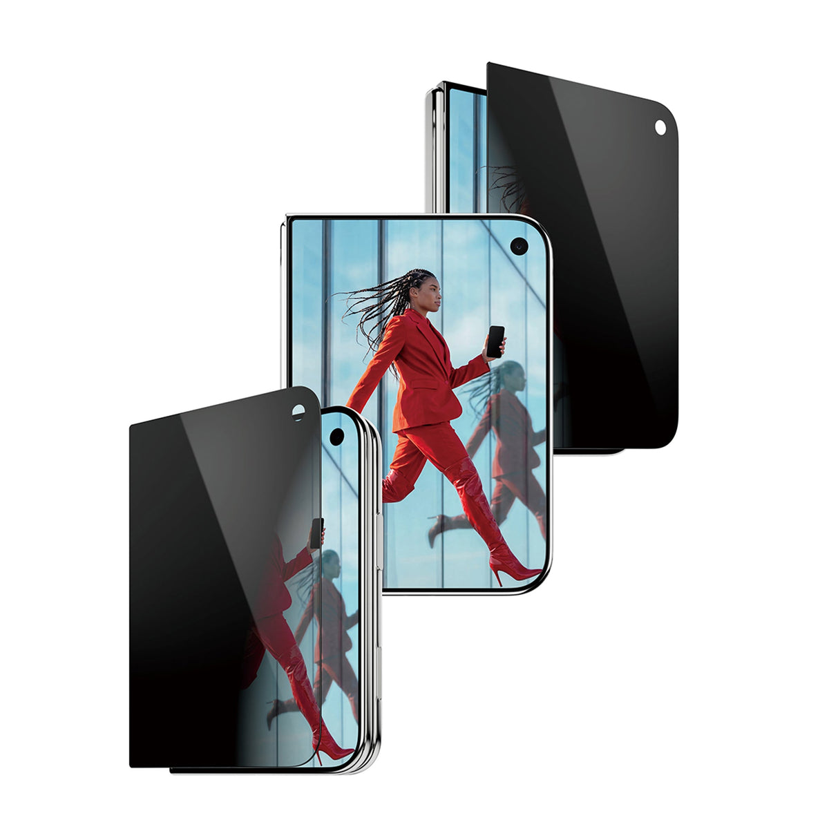 Panzerglass iPhone Duo UWF Privacy w. EasyAligner (sub-screen)