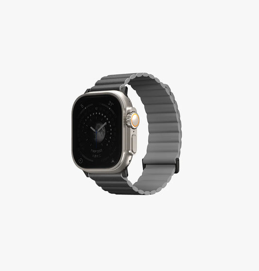 Uniq Revix Prem Edition Reversible Mag AW Strap 49/45/44/42mm - Charcoal / Ash Grey