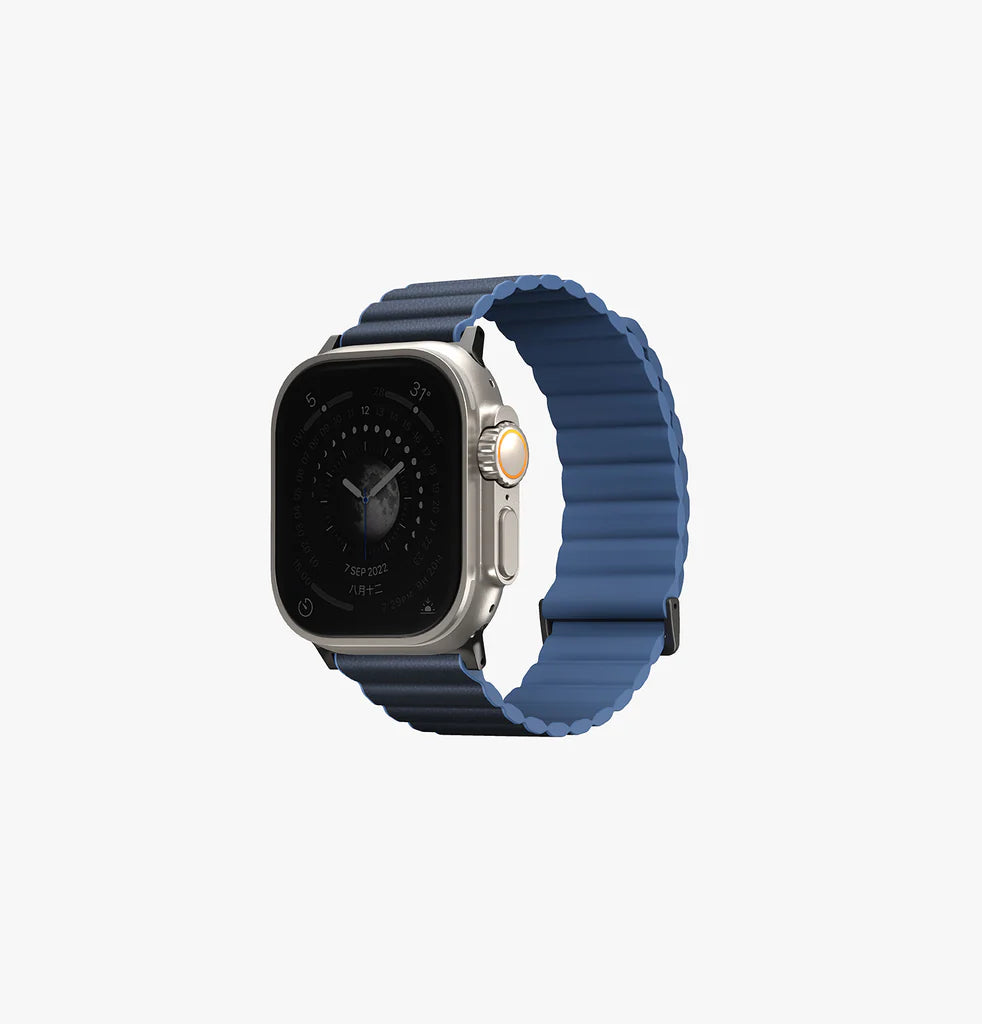 Uniq Revix Prem Edition Reversible Mag AW Strap 49/45/44/42mm - Prussian / Mist Blue