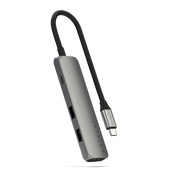 Satechi 4-in-1 USB-C Slim Multiport Adapter 4K - Space Grey
