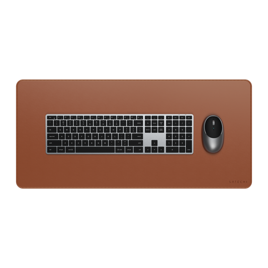 Satechi Vegan - Leather Premium Desk Mat - Brown