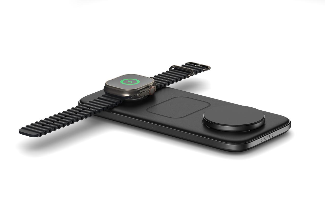 Satechi Qi2 Trio Wireless Charging Pad - with EU, UK & US plugs