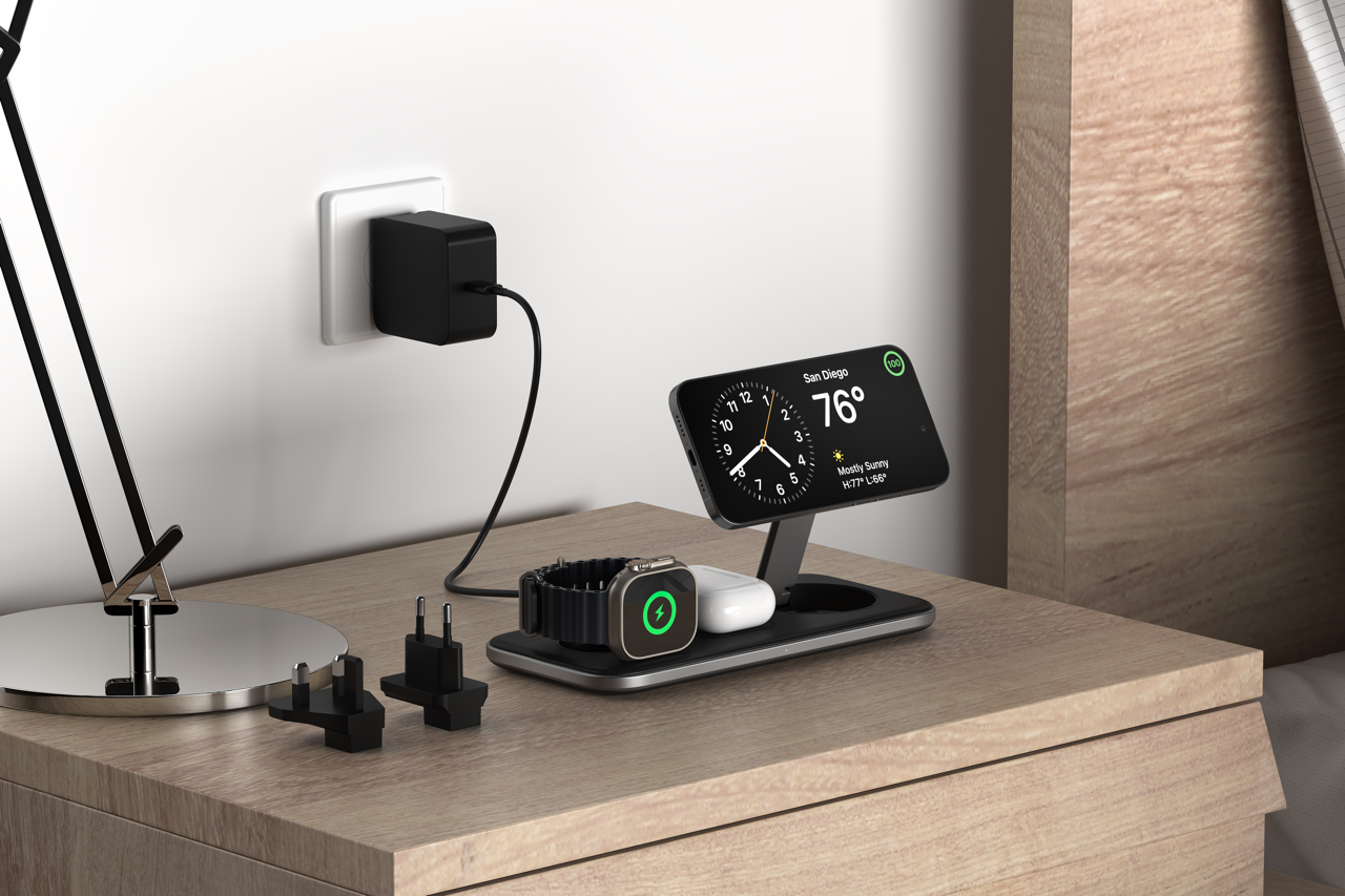 Satechi Qi2 Trio Wireless Charging Pad - with EU, UK & US plugs