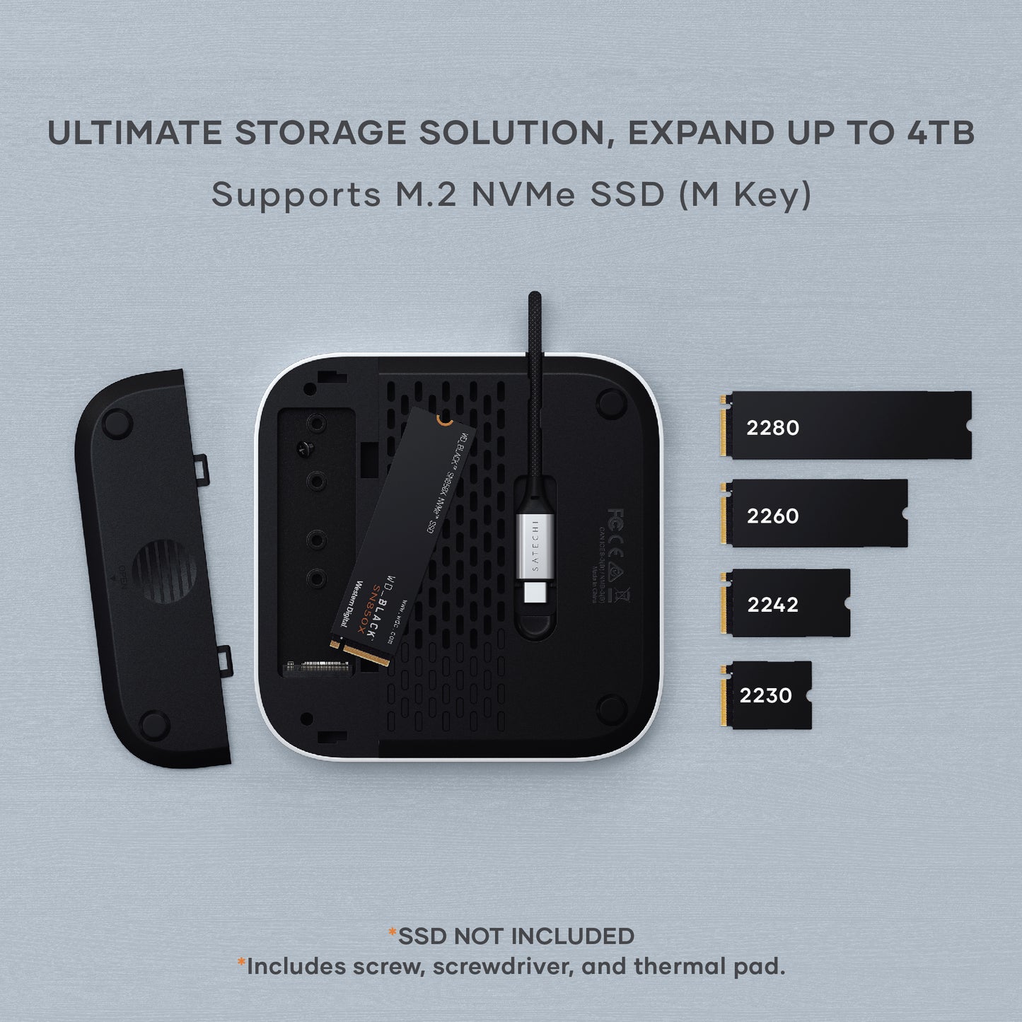 Satechi Mac Mini M4 Stand/Hub SSD Enclosure