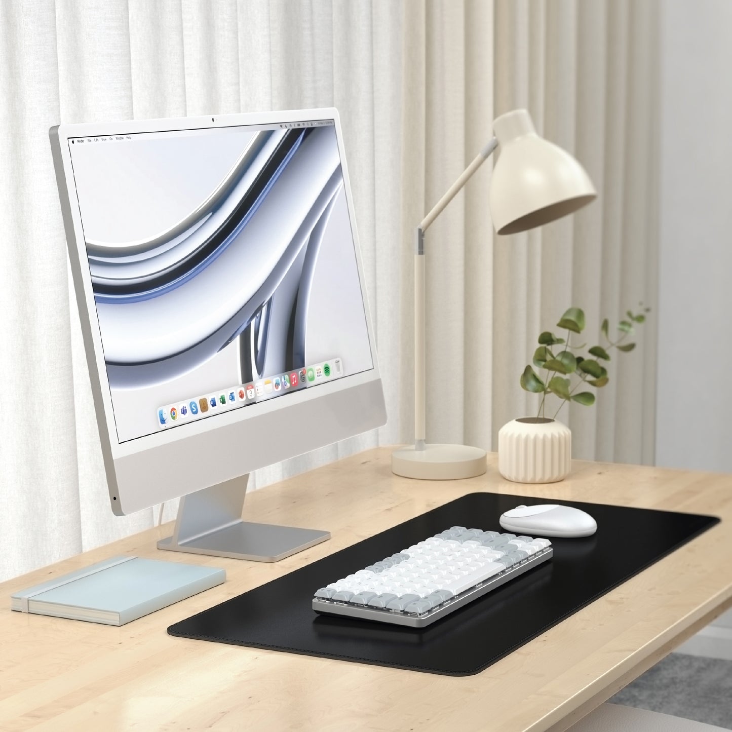 Satechi Vegan - Leather Premium Desk Mat - Black