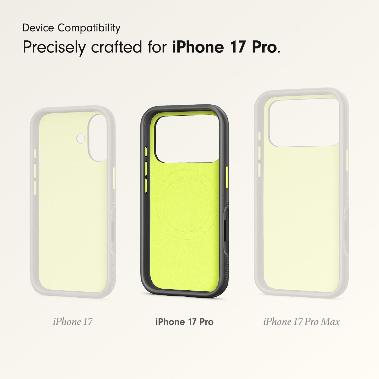 Beats iPhone 17 Pro Rugged Case with MagSafe and Camera Control – Everest Black