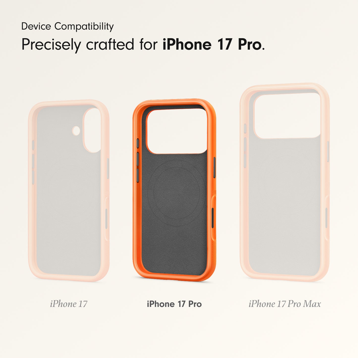 Beats iPhone 17 Pro Rugged Case with MagSafe and Camera Control – Sierra Orange