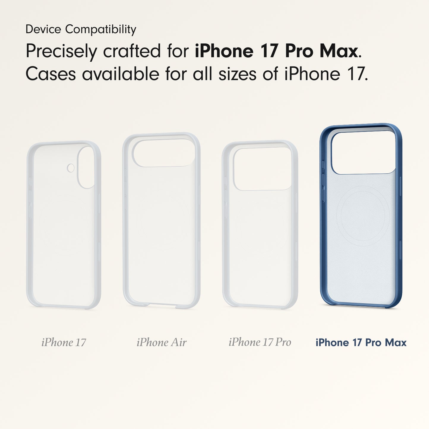 Beats iPhone 17 Pro Max Case with MagSafe and Camera Control — Bedrock Blue