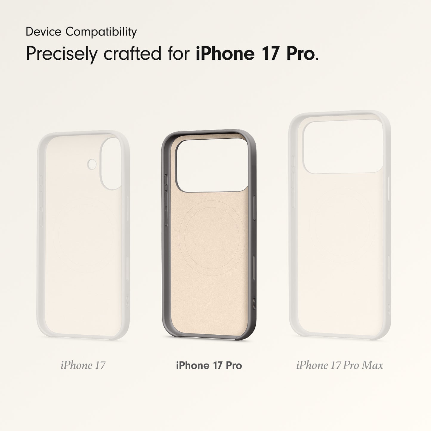 Beats iPhone 17 Pro Kickstand Case with MagSafe and Camera Control - Granite Gray