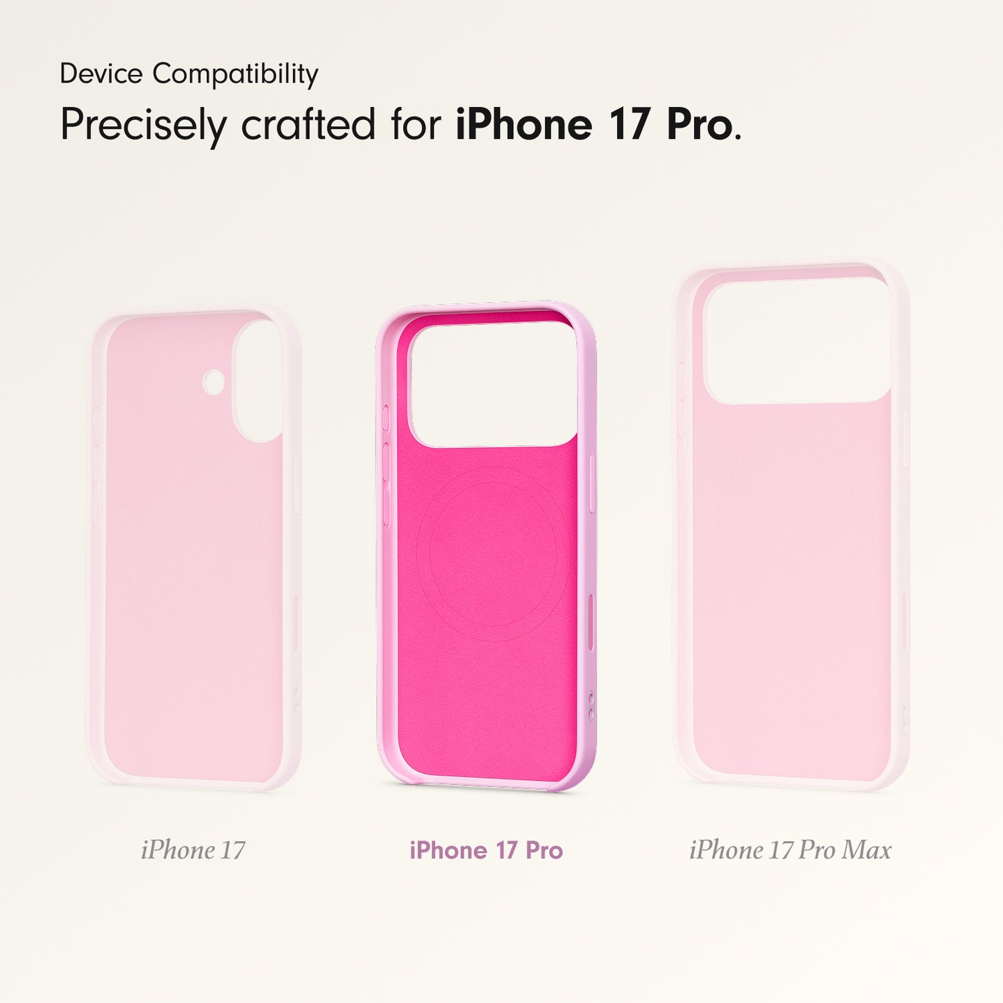 Beats iPhone 17 Pro Kickstand Case with MagSafe and Camera Control - Pebble Pink