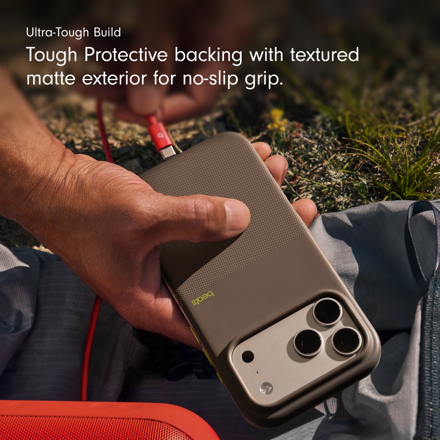 Beats iPhone 17 Pro Rugged Case with MagSafe and Camera Control – Alpine Gray