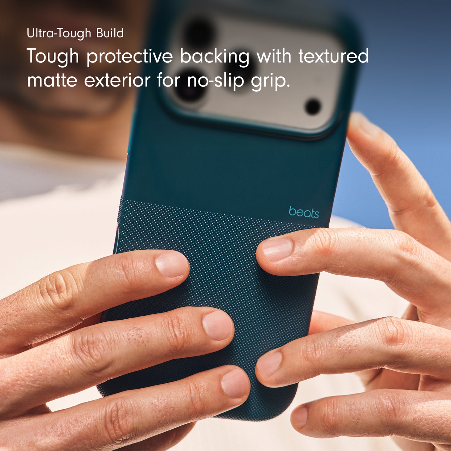 Beats iPhone 17 Pro Max Rugged Case with MagSafe and Camera Control – Rocky Blue