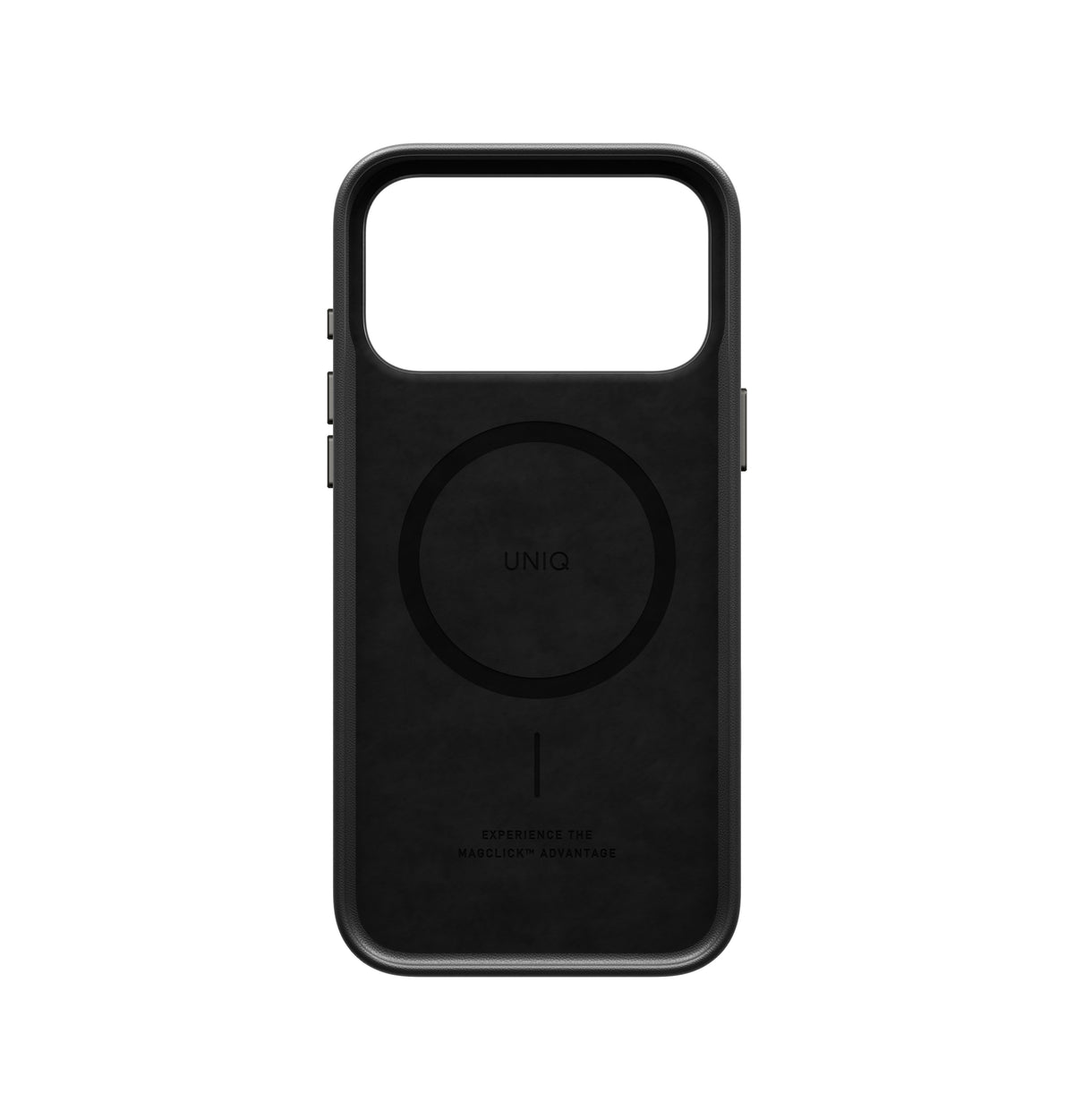 Uniq Lyden Vegan Leather iPhone 18 Pro Max Case - Dallas Black