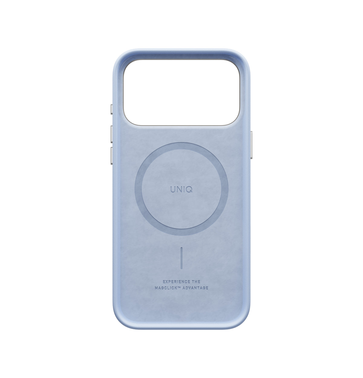 Uniq Lyden Vegan Leather iPhone 18 Pro Case - Frost Blue