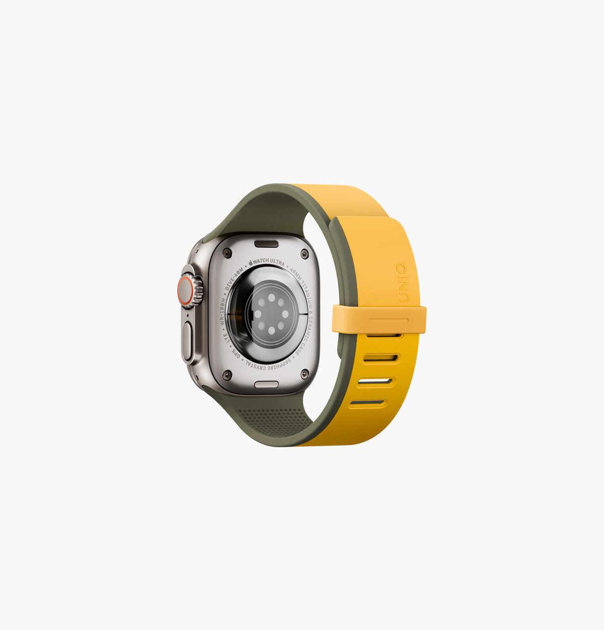 Uniq Revix IV Reversible Magnetic Strap 49/46/45/44mm - Canary Yellow / Deep Forest