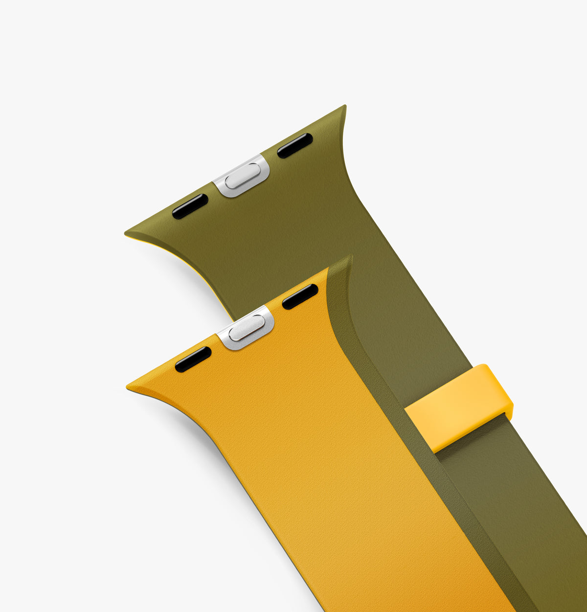 Uniq Revix IV Reversible Magnetic Strap 49/46/45/44mm - Canary Yellow / Deep Forest