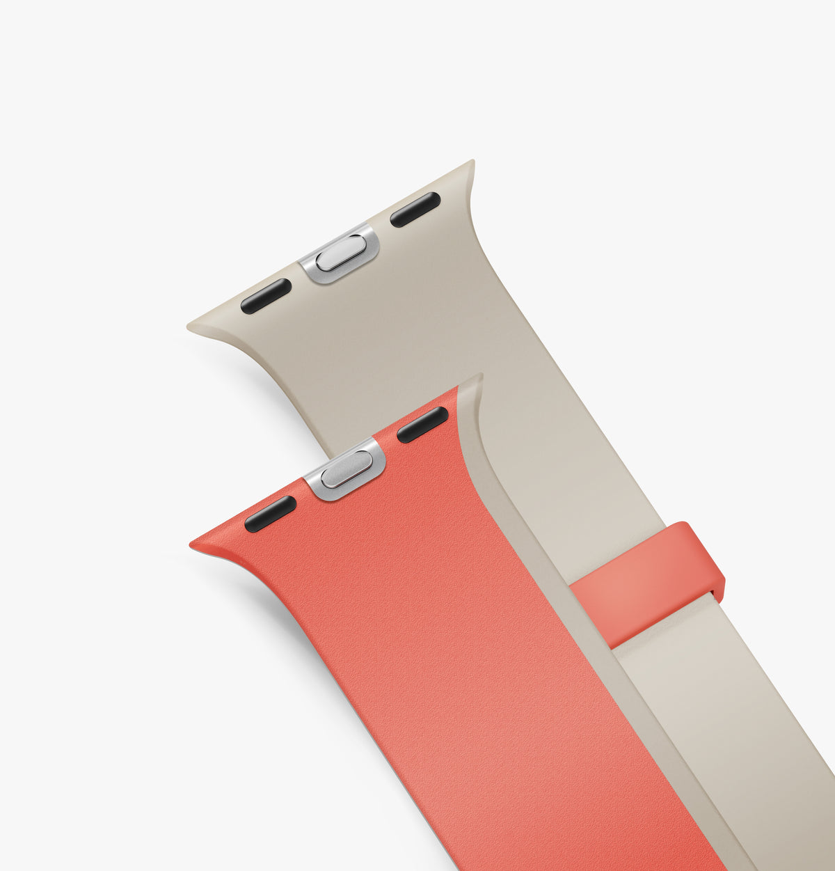 Uniq Revix IV Reversible Magnetic Strap 49/46/45/44mm - Coral Quartz / Beige