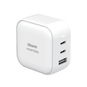 iStorm essentials 65W Power Adapter 2xUSB-C + USB-A EU/UK
