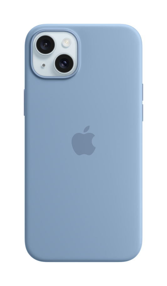 iPhone 15 Plus Silicone Case with MagSafe - Winter Blue