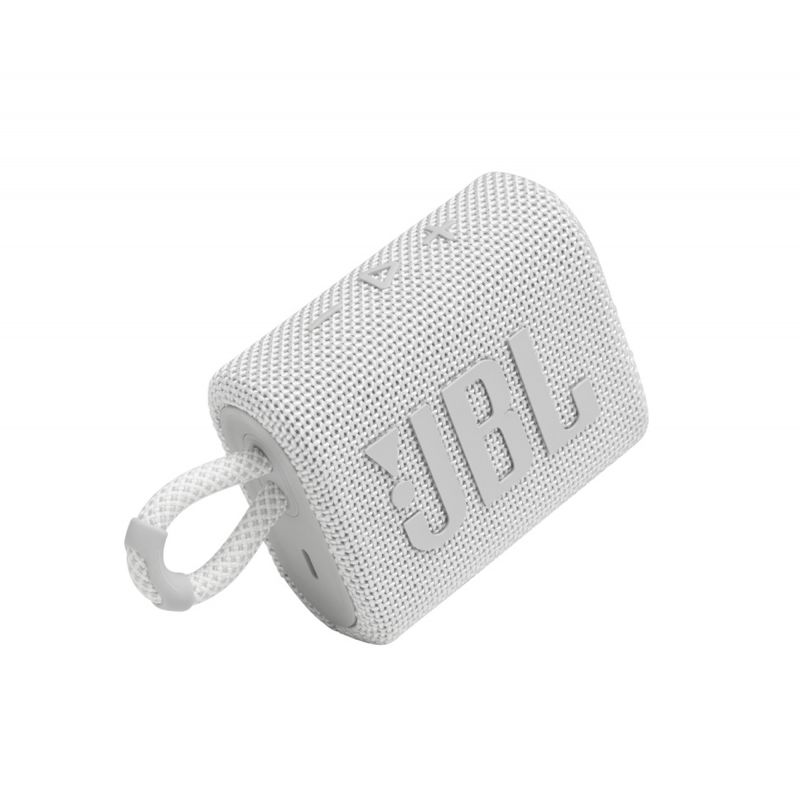 JBL GO 3 Portable Bluetooth Speaker – White