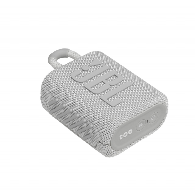 JBL GO 3 Portable Bluetooth Speaker – White