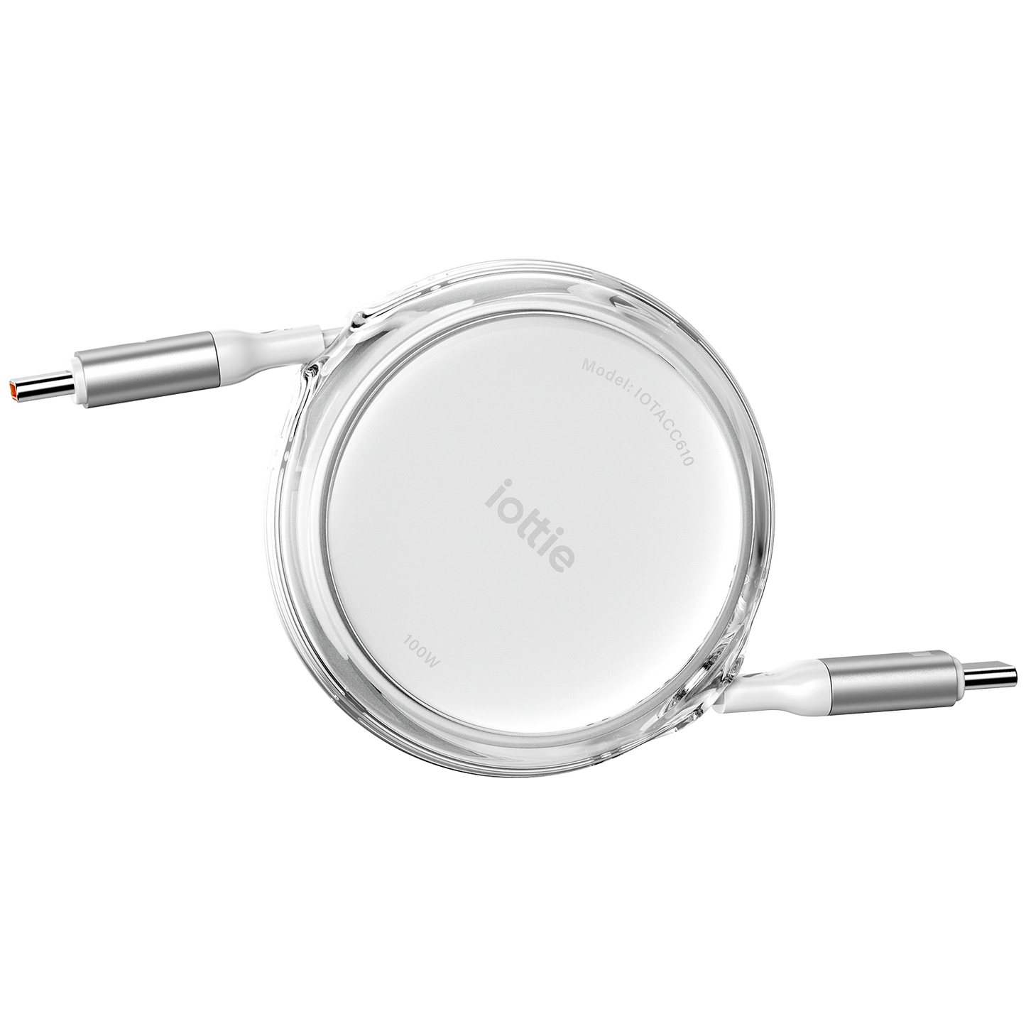 iOttie 100W Retractable USB-C Cable - White | 2-pack