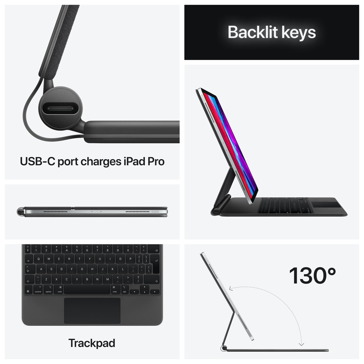 Magic Keyboard για iPad Pro 11-inch / iPad Air (4th/5th gen) - Greek - Black