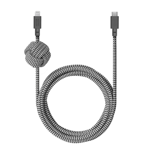 Native Union Night Cable (USB-C to Lightning) (3m) - Zebra