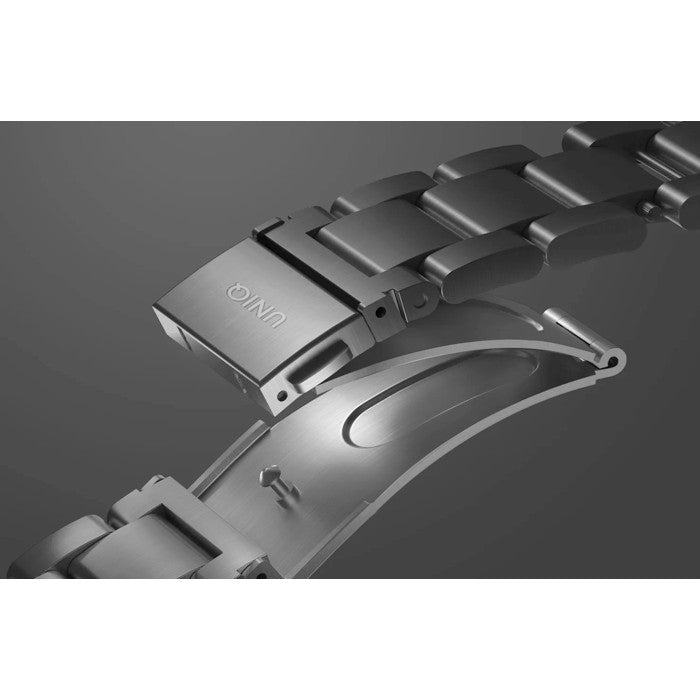 Uniq Osta Magnetic Steel Adjustable Band for Apple Watch 49-44mm - Midnight Black