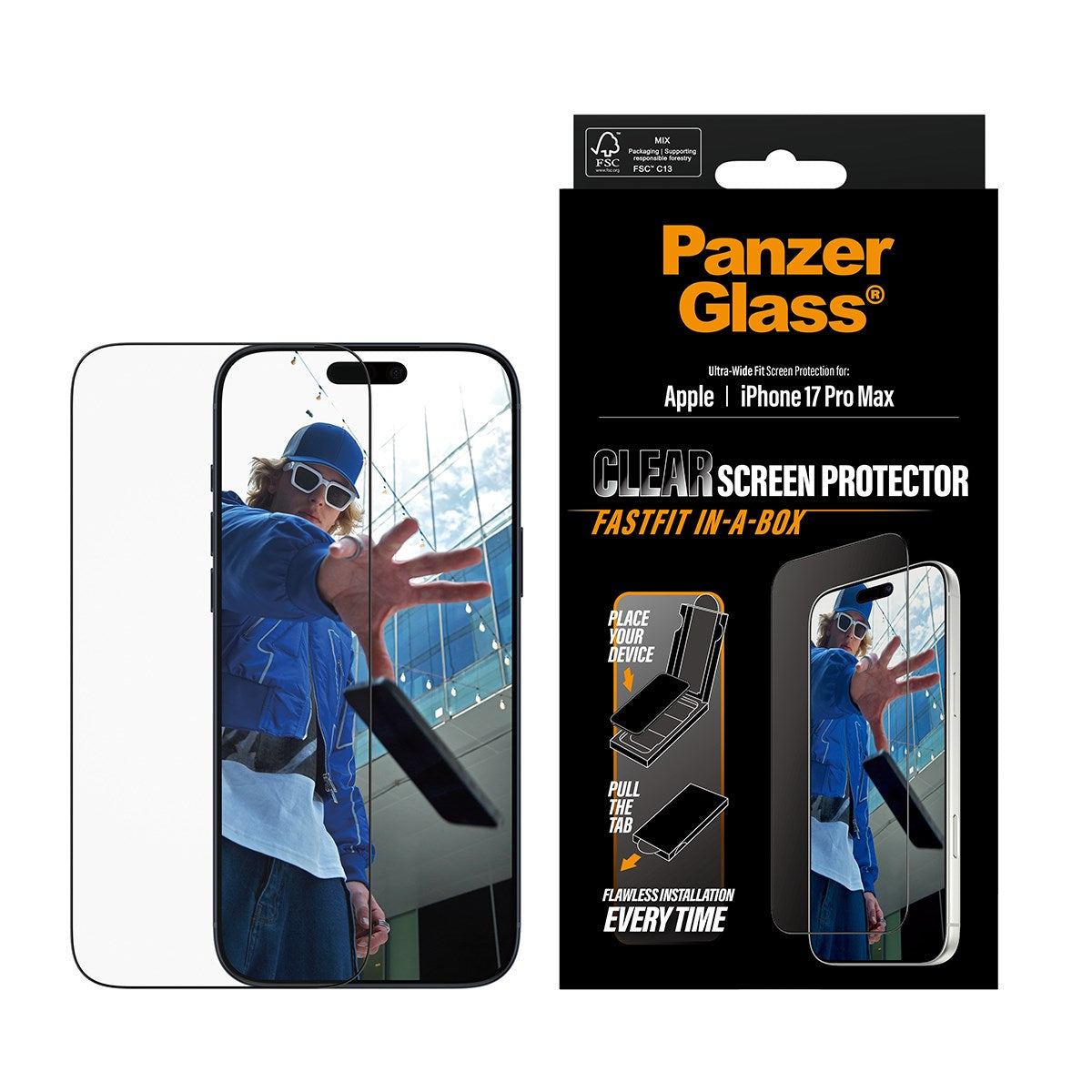 PanzerGlass FastFit iPhone 17 Pro Max