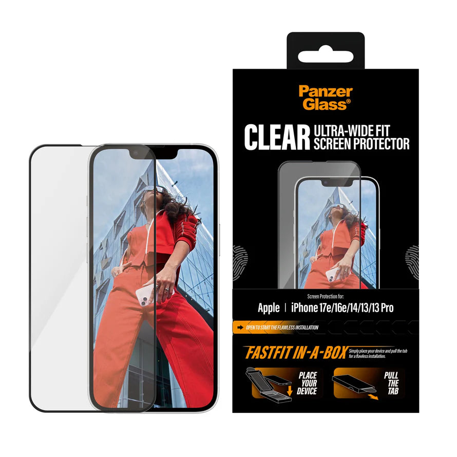 PanzerGlass FastFit iPhone 17e/16e/14/13/13Pro