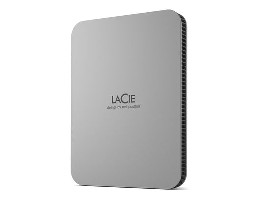 LaCie Mobile Drive USB-C, 2TB - Moon Silver 