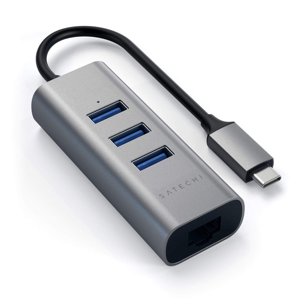 Satechi Type-C 2-In-1 USB Hub with Ethernet - Space Gray