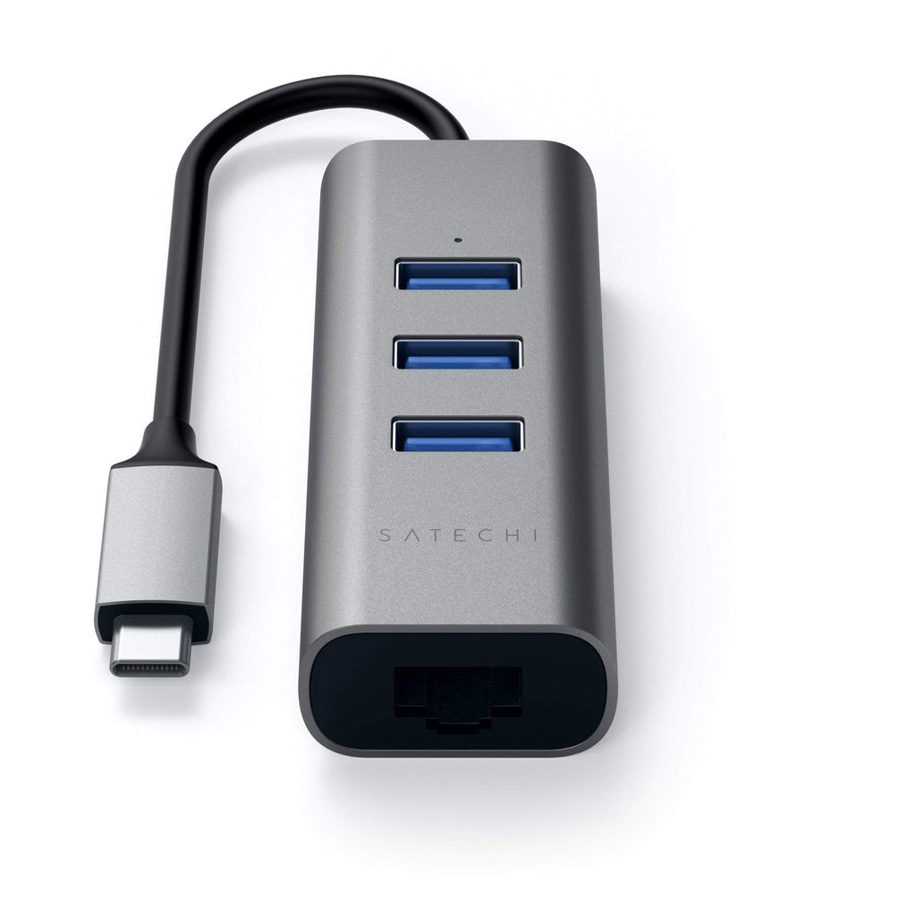 Satechi Type-C 2-In-1 USB Hub with Ethernet - Space Gray