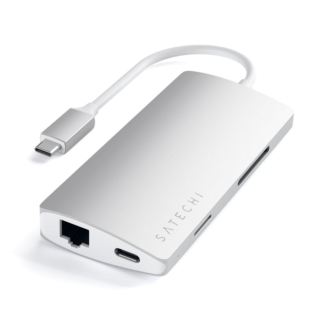 Satechi Type-C Multi-Port Adapter 4K with Ethernet - Silver