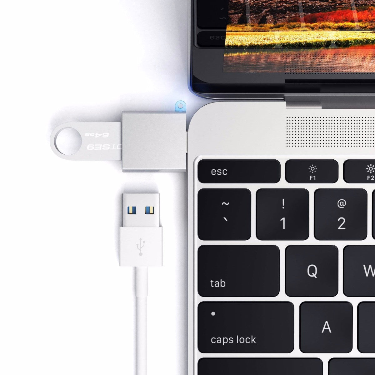 Satechi Type-C to USB Adapter - Silver