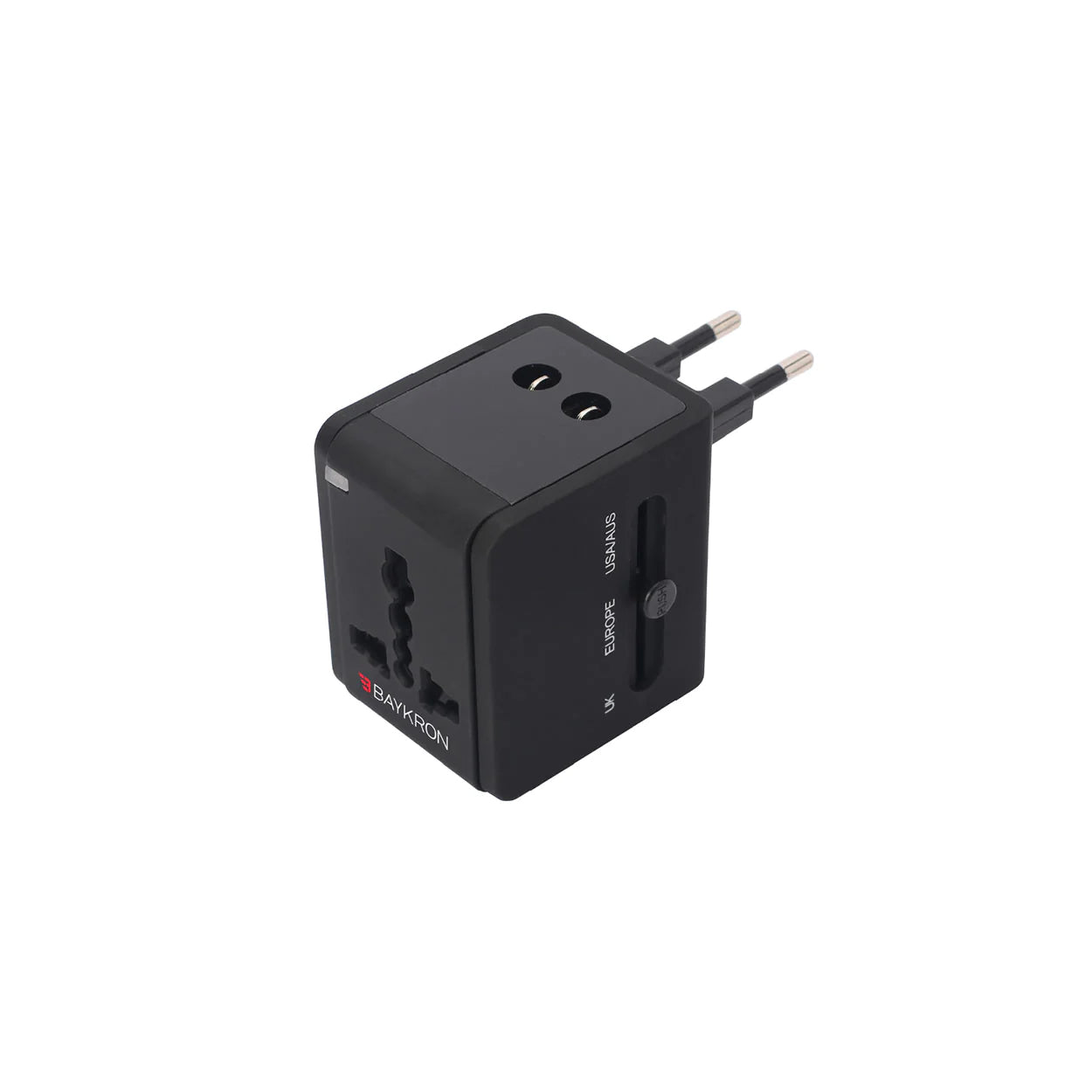 Baykron Universal Travel Adapter with dual USB