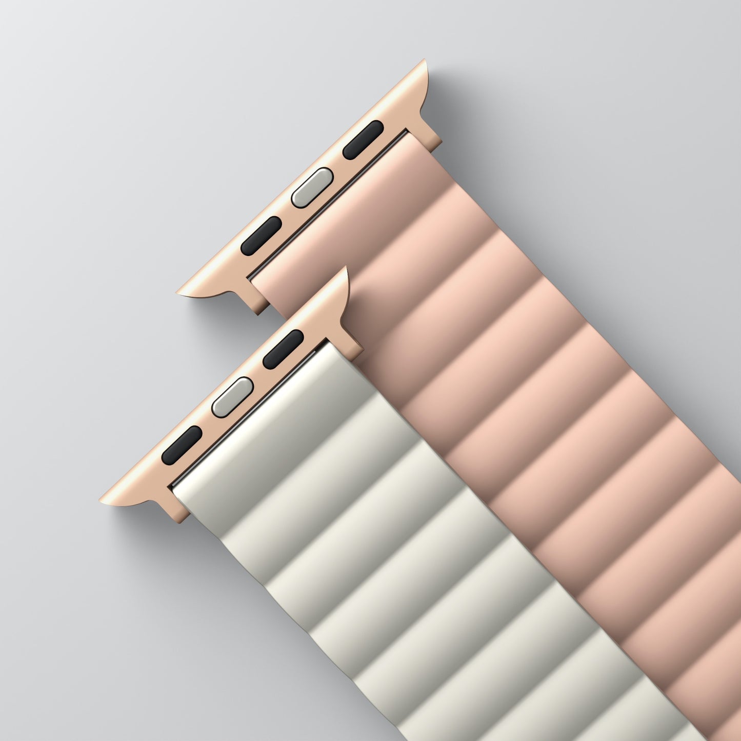 Uniq Revix Magnetic Silicone Band for Apple Watch 41/40/38mm - Pink/Beige