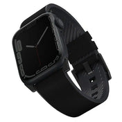 Uniq Straden Hybrid Leather Watch Band 45/44/42mm - Black