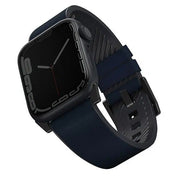 Uniq Straden Hybrid Leather Watch Band 45/44/42mm - Blue