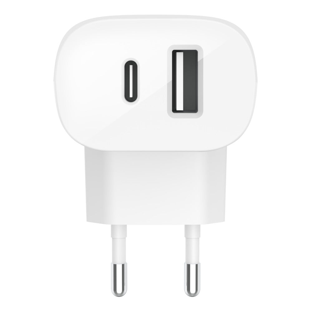 Belkin BOOST↑CHARGE™ 37W Dual (25W USB-C + 12W USB-A) Wall Charger